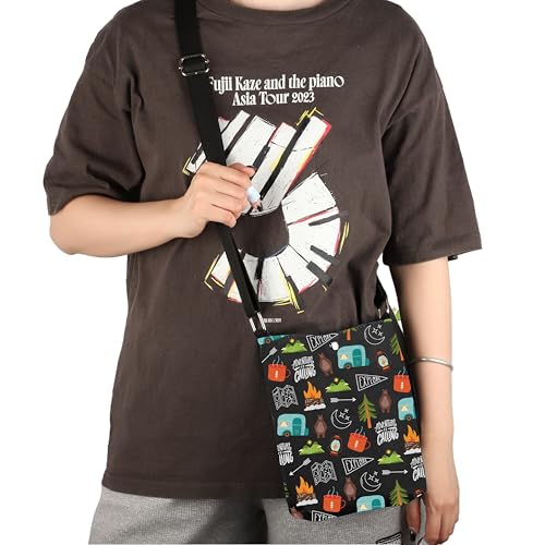 G2TUP Camping Lover Gift Camping Theme Crossbody Bag RV Accessories Travel Bag Outdoor Lover Camper Gift4