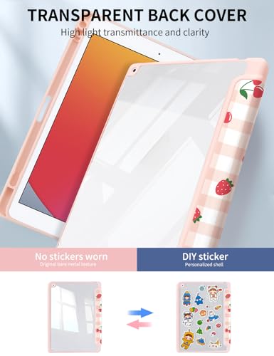 Coque iPad 10.2 Résistante aux Rayures avec Dos Transparent Clair - 2