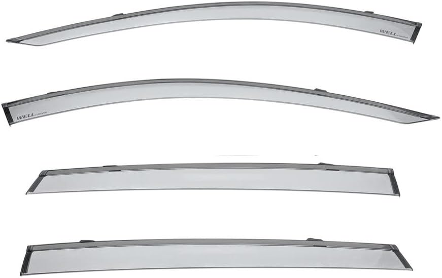 WellVisors Window Visors Wind Deflectors Compatible with Acura RDX 2019-2024 with Black Trim Rain Guards 3-847AC014