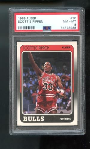 1988-89 Fleer #20 Scottie Pippen ROOKIE RC PSA 8 Graded