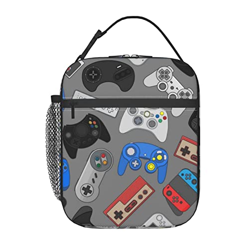 Chayber Video Game Controller Lunch Box Kids Boys Girls Insulated Lunch Bag For Women Men Thermal Lunch Bags Bento Box Adult Lunch Box For Work,Picnic #TOP1