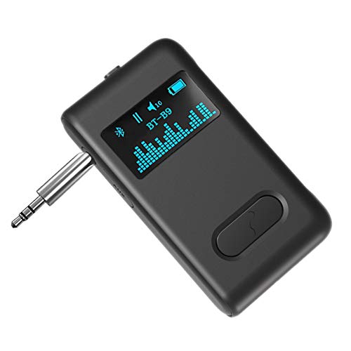 Bluetooth Transmitter mit Display,Visual Bluetooth Transmitter und Bluetooth-Empfänger,2-in-1,USB-Adapter Bluetooth 5.0 für