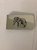 Elefant R96 Englisches Zinn Emblem auf einer atemberaubenden Geldklammer