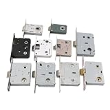 QXCIVR Single Tongue Lock Body Mortise Lock Cylinder 5050 5045 5040 Bathroom Replacement Lock Easy to Install(Lock G)