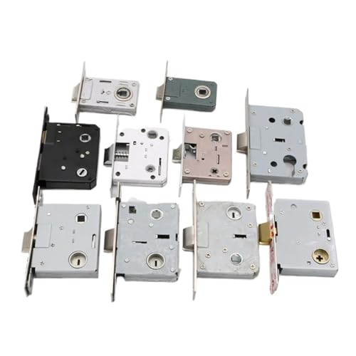 QXCIVR Single Tongue Lock Body Mortise Lock Cylinder 5050 5045 5040 Bathroom Replacement Lock Easy to Install(Lock G)