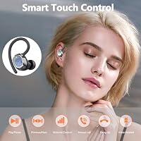 Bluetooth Kopfhörer Sport, 2026 Neue In Ear Kopfhörer Kabellos Bluetooth 5.3 mit 4 ENC Noise Cancelling Mikrofon, IP7 wasserdichte Earbuds, 128 Std Spielzeit, Dual LED Anzeige Ohrhörer für iOS Android – Ansicht 8