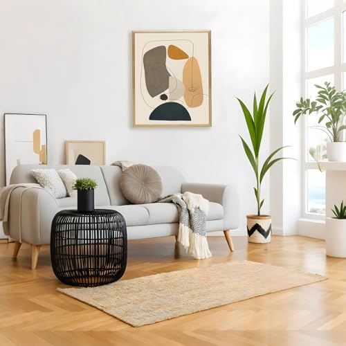 Image of Canvas Floater Frames for Canvas Art 0.8inch Depth Frames for Canvas Painting Floating Frame Plastic Floater Frame for Canvas Prints (Gold, 16 x 20 inch)