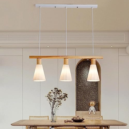 Lustre à 3 lumières design géométrique en métal brossé