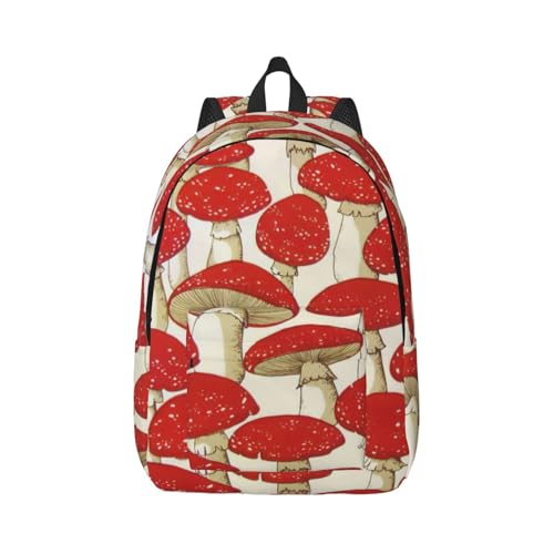 Mochila de viaje portátil mujer bolsa enfermera con estampado setas rojas
