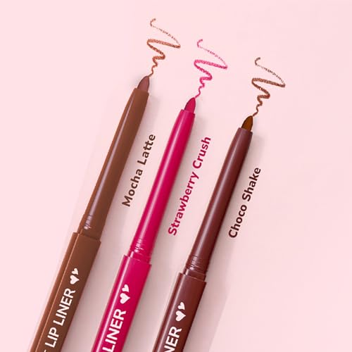 Image of Mila Beaute Pout it Lip Liner Set of 3 I Highly Pigmented, Long Lasting & Non Drying Formula Enriched with Squalene I Smooth and Precise Application | Matte Lip Liner Suitable for Indian Skin Tones