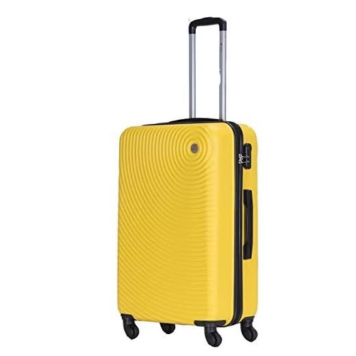 Spritz Air resväska vagn handbagage hårt skal resväska lätt hållbar 4 spinnhjul 4 storlekar