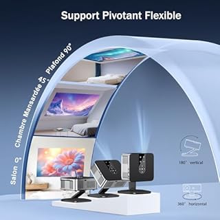 Videoprojecteur【1500 ANSI/Google TV/Netflix Officiel】 Projecteur 4K Supporté Auto Focus, Google Play Contrôle Vocal, Projector WiFi6 Bluetooth5.2, Retroprojecteur 38000 Lumen Home Cinéma