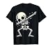 Halloween Dabbing Skeleton Skull T-Shirt, Men, Black, XX-Large