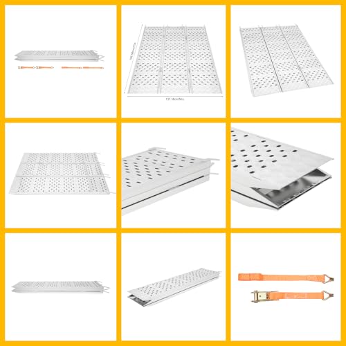 Rampa plegable de aluminio 54 x 77 in. para carga pesada miniatura 2