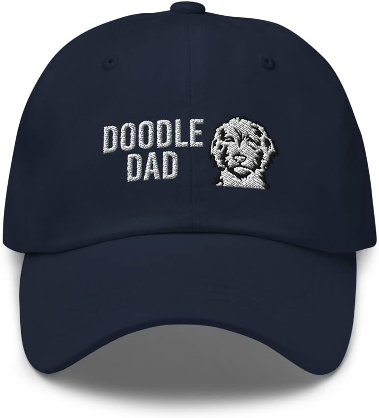 Doodle Dad Embroidered Dad Hat Cap - Doodle & Goldendoodle Hat Gift