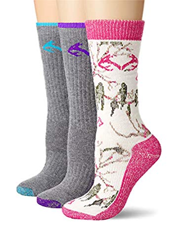 Realtree womens Ladies Gift Box casual socks, Assorted, Medium US