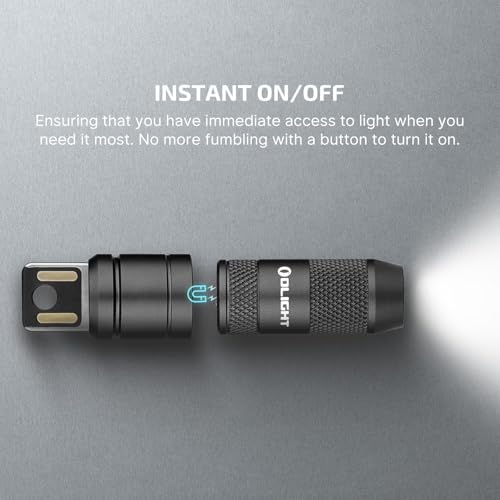 Image of OLIGHT 2 Pack IMINI 2 EDC Rechargeable Keychain Flashlight, 50 Lumens Compact and Portable Mini LED Keyring Lights with Built-in Battery Ideal for Everyday Carry and Emergencies