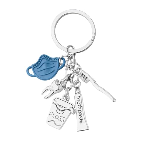 Kilener Llavero higienista dental para mujeres, hombres, asistente dental, estudiante, regalo de graduación para hombres y mujeres, jubilación, regalos de cumpleaños para dentistas, mejores amigos