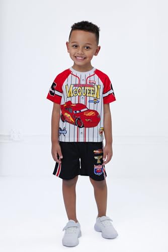 Image of Disney Boys' 2-Piece Baseball Jersey and Shorts Set for Baby & Kids