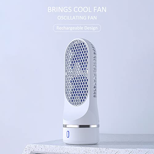 Kiboule Ventilador Auto Rotativo Mini USB Ventilador Oscilante Uso Doméstico Escritório Desktop Vent