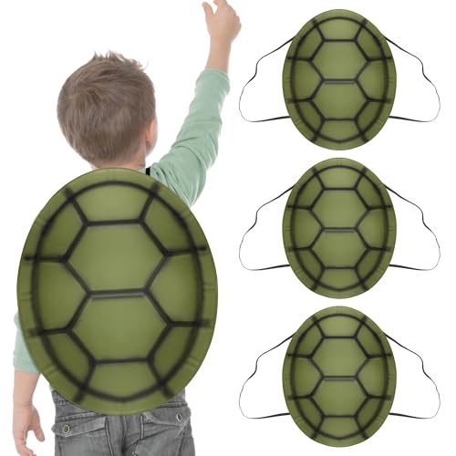 4Pcs Turtle Shell Costume, Teenage Mutant Shell Costume Backpack For Cosplay Party Halloween Dress Up Pretend