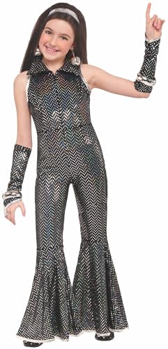 Rubies Girl's Forum Disco Costume Jumpsuit, Medium