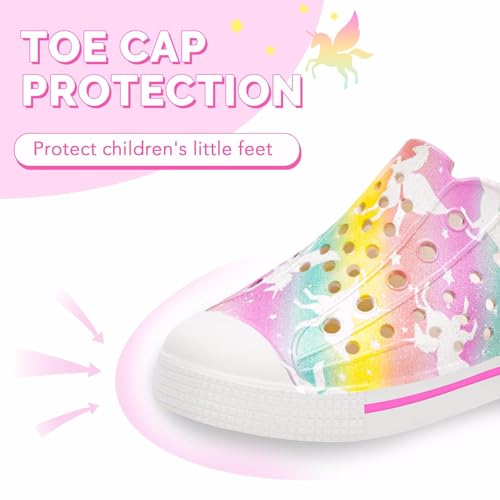 Image of EUXTERPA Toddler Water Shoes Boys Girls Summer Shoes | Kids Sandals Boys Girls Lightweight Slip On Shoes Children Breathable Quick Dry Pool Beach Sneakers