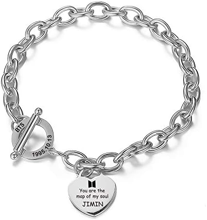 Bangtan Boys Bracelet Love Yourself Map of My Soul Bracelet Army Jewelry for Bangtan Boys Fans Girls Bangtan Boys Bracelet Love Yourself Map of My Soul Bracelet Army Jewelry for Bangtan Boys Fans Girls