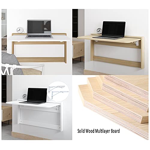 ADASP Mesa Plegable De Pared Mesa Plegable de Pared, Escritorio Plegable para Espacios pequeños, Mesa de Hojas abatibles para Comedor, Sala, Estudio, Cocina, Cena, Bar, lavadero - imagen 5