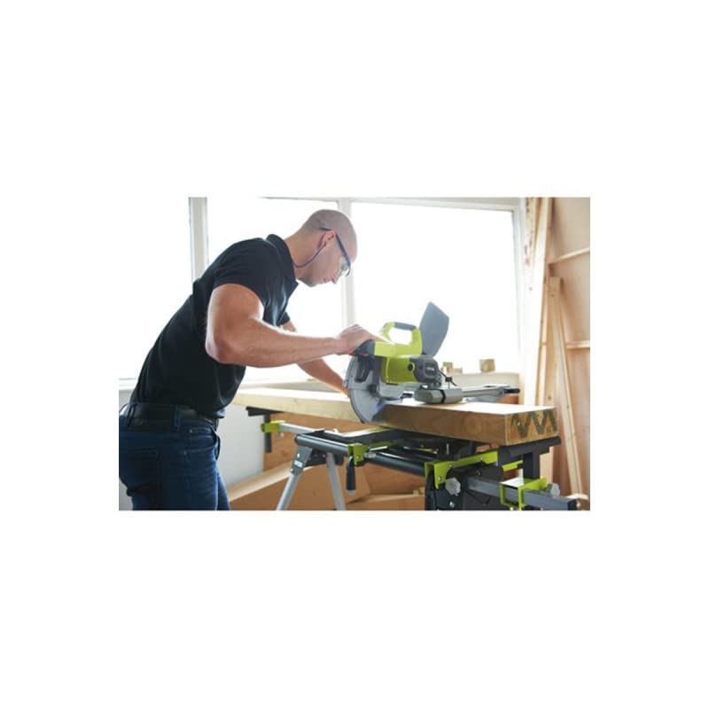 Pack RYOBI Scie à coupe d'onglets radiale électrique - 1500W - 216mm - EMS216L - Support universel RLS02