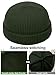 vidsel Thin Wool Fisherman Beanie Hat for Men Women Fall Winter,Short Knit Cuffed Fashion Trawler Skull Cap,Watch Cap,Army Green
