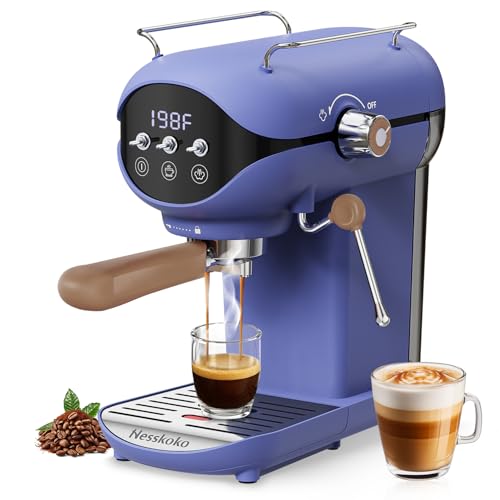 Nesskoko �G�X�v���b�\�}�V�� �X�`�[���~���N�A���Ċ�t�� ������ 20�o�[ �R���p�N�g �u���[ �g�O���X�C�b�`�t�� �ƒ�p �J�t�F�e�� �G�X�v���b�\ ���e �J�v�`�[�m �A�����J�[�m �}�L�A�[�g�p