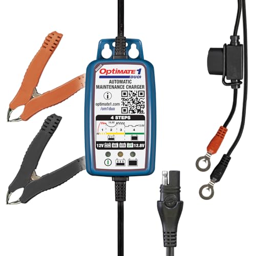 OptiMate 1 Duo 12V Lithium and Lead Acid Motorcycle Automatic Battery...