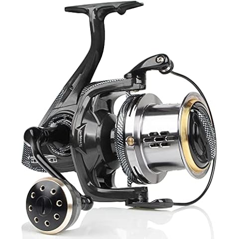 HPLIFE Surf Fishing Reel, 18.7oz Carbon Fiber Spinning Reel 10000 Long Casting Ultra Smooth 10+1 Stainless BB, 66LBS Max Drag Power Saltwater Ocean Offshore Fishing Cover