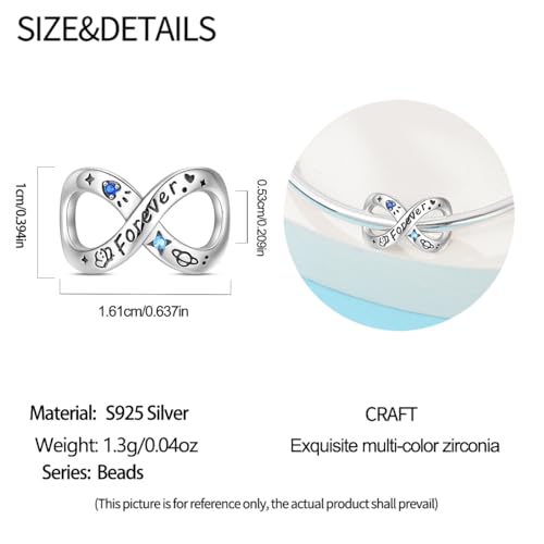 Image of 925 Sterling Silver Charms,Hypoallergenic Beads,Compatible with Pandora Bracelets and Necklaces,Women Holiday Gift Pendants