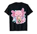 Boba Tea Bubble Tea Milk Tea Anime Axolotl T-Shirt Small