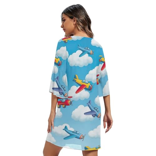 Robe colorée en mousseline chic col V robe longue imprimée fluide