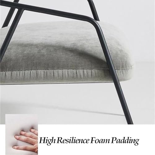 Fauteuil de chambre de style minimaliste en fer forgé durable