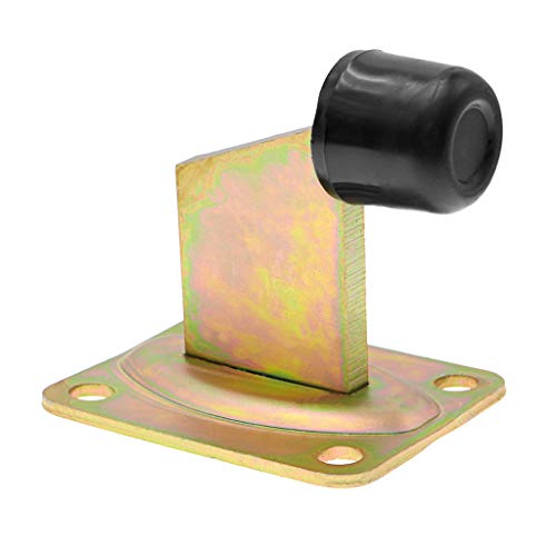 Skelang Gate End Stop Floor, Sliding Gate Stop with Base, Heavy Duty Gate Stopper Mount for Sliding Driveway Gate, Swing Door, Rolling Gate, 1 Pcs