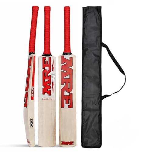Image of AEM Popular Willow Wooden Cricket Bat for Kids (Size 3 for 4-6 Year) Lightweight & Durable one Cricket Training Bat with bat Cover