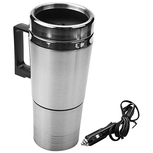 Calentador de agua eléctrico para auto 12V 300ml plateado