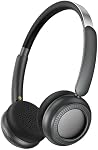 Oraolo On Écouteurs d'oreilles, Bluetooth 6.0 Casque sans fil avec charge de vitesse, audio clair, 50H Temps de jeu, confortable & Léger, appels mains libres, écouteurs d'annulation de bruit pour adultes (noir)