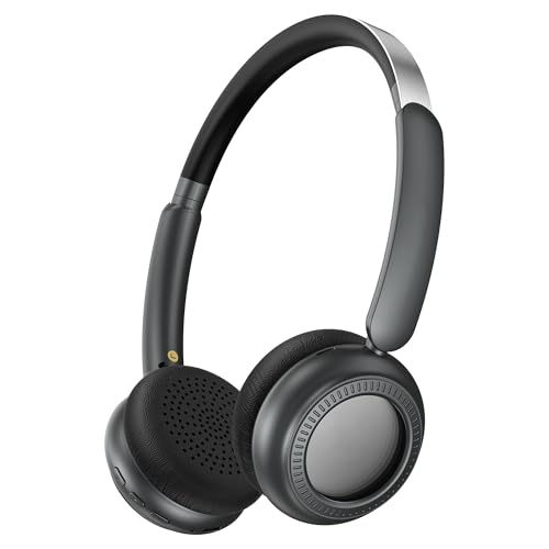 Image of Oraolo N-Tune MINI 01 Wireless On-Ear Headphones, Bluetooth 6.0 Wireless Audio Gear, 50-Hour Continuous Playback, Ergonomic & Lightweight Construction, Hands-Free Telephony (Black)