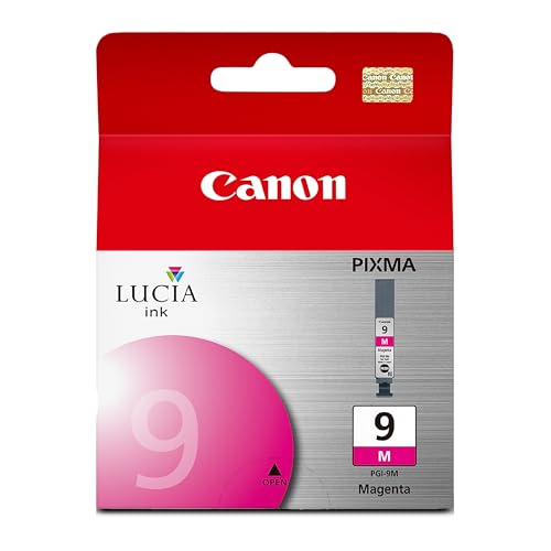 Image of Canon PGI-9 Genuine Magenta Ink Tank, Compatible with Pro9500, Pro9500 Mark II, MX7600, and IX7000 Printers
