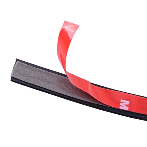 beler 5M B-Shaped Black Waterproof Car Door Window Protect Trim Edge Rubber Weather Seal Strip