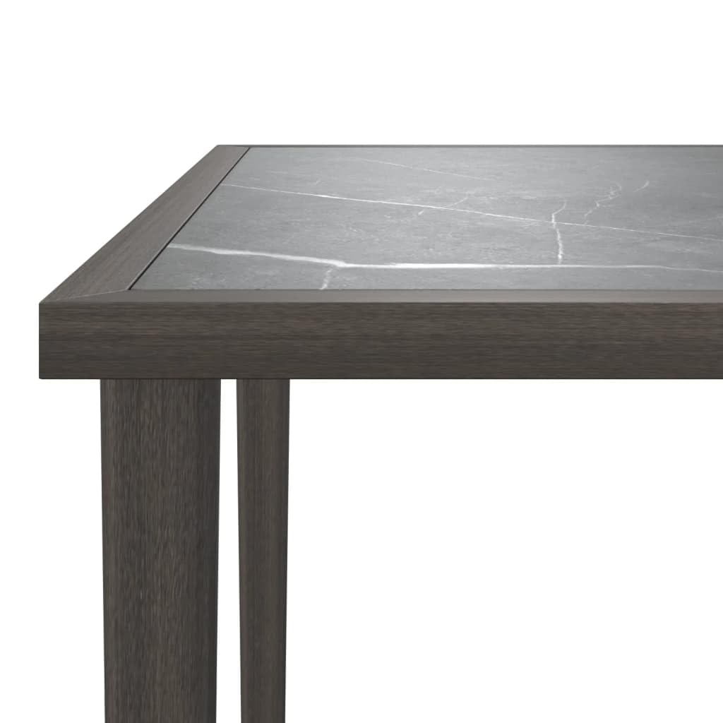 5-częściowy zestaw mebli ogrodowych, szary polirattan, meble outdoorowe z poduszkami, modułowy, na taras, balkon, odporny na warunki atmosferyczne, łatwy w pielęgnacji