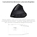GHB Ratón Óptico Ratón Ergonómico Vertical Inalámbrico Gaming Mouse Wireless Recargable USB...