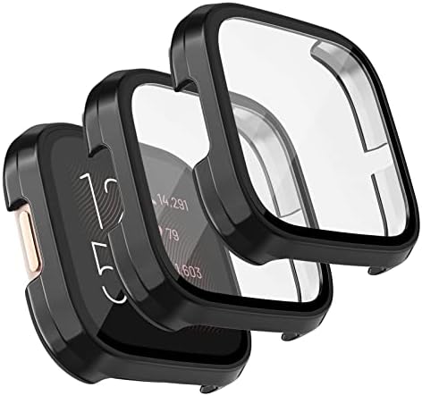 IVoler 3 Pezzi Cover E Pellicola Protettiva Per Fitbit Versa 3 / Fitbit Sense, Copertura Completa Custodia Trasparente, Ultra Sottile Morbida TPU Anti-Graffio Protezione Schermo Antiurto Case - Foto 13