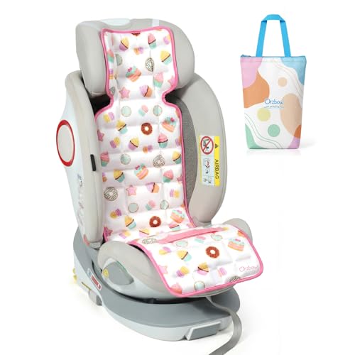 Image of Orzbow Car Seat Cooling Pad with Insulated Bag, Carseat Cooler Pad for Babies Toddler Kids Infant, Portable Baby Cooling Pad for Hot Summer to Keep Comfortable, White