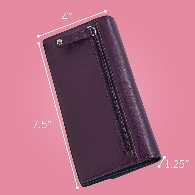 Image of Nautica Money Manager Womens Slim RFID Blocking Wallet, Small Bifold Credit Card Holder with Zipper Coin Pocket and ID Window